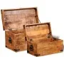 Storage Chest Set 2 Pcs Rough Mango Wood by vidaXL, Storage trunks - Ref: Foro24-241634, Price: 236,40 €, Discount: %