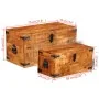 Storage Chest Set 2 Pcs Rough Mango Wood by vidaXL, Storage trunks - Ref: Foro24-241634, Price: 236,40 €, Discount: %