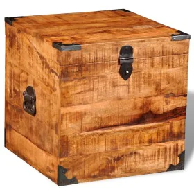 Rough Mango Wood Cubic Storage Chest by vidaXL, Storage trunks - Ref: Foro24-241636, Price: 148,49 €, Discount: %