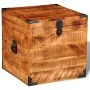 Rough Mango Wood Cubic Storage Chest by vidaXL, Storage trunks - Ref: Foro24-241636, Price: 148,49 €, Discount: %