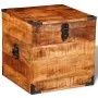 Rough Mango Wood Cubic Storage Chest by vidaXL, Storage trunks - Ref: Foro24-241636, Price: 148,49 €, Discount: %