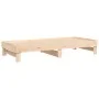 Removable sofa bed solid pine wood 2x(90x200) cm by vidaXL, Beds and slatted bases - Ref: Foro24-823379, Price: 130,83 €, Dis...