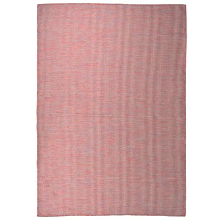 Alfombra de exterior de tejido plano rojo 140x200 cm de vidaXL, Alfombras - Ref: Foro24-340825, Precio: 64,32 €, Descuento: %