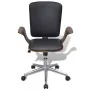 Drehbarer Bürostuhl aus gebogenem Holz und Kunstleder von vidaXL, Bürostühle - Ref: Foro24-241685, Preis: 159,87 €, Rabatt: %