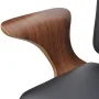 Drehbarer Bürostuhl aus gebogenem Holz und Kunstleder von vidaXL, Bürostühle - Ref: Foro24-241685, Preis: 159,87 €, Rabatt: %