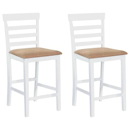 Küchenhocker 2 Stück Stoff Weiß von vidaXL, Küchenhocker - Ref: Foro24-241702, Preis: 165,56 €, Rabatt: %