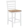 Küchenhocker 2 Stück Stoff Weiß von vidaXL, Küchenhocker - Ref: Foro24-241702, Preis: 165,56 €, Rabatt: %