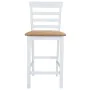 Küchenhocker 2 Stück Stoff Weiß von vidaXL, Küchenhocker - Ref: Foro24-241702, Preis: 165,56 €, Rabatt: %