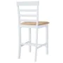 Küchenhocker 2 Stück Stoff Weiß von vidaXL, Küchenhocker - Ref: Foro24-241702, Preis: 165,56 €, Rabatt: %