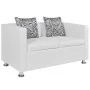 2-Sitzer-Sofa aus weißem Kunstleder von vidaXL, Sofas - Ref: Foro24-242212, Preis: 231,82 €, Rabatt: %