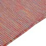 Alfombra de exterior de tejido plano rojo 140x200 cm de vidaXL, Alfombras - Ref: Foro24-340825, Precio: 64,32 €, Descuento: %