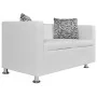 2-Sitzer-Sofa aus weißem Kunstleder von vidaXL, Sofas - Ref: Foro24-242212, Preis: 231,82 €, Rabatt: %