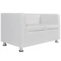 2-Sitzer-Sofa aus weißem Kunstleder von vidaXL, Sofas - Ref: Foro24-242212, Preis: 231,82 €, Rabatt: %