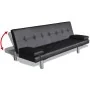 Sofa bed with two adjustable black artificial leather cushions by vidaXL, Sofas - Ref: Foro24-241722, Price: 333,61 €, Discou...