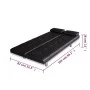 Sofa bed with two adjustable black artificial leather cushions by vidaXL, Sofas - Ref: Foro24-241722, Price: 333,61 €, Discou...