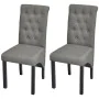 Dining chairs 2 units light gray fabric by vidaXL, dining chairs - Ref: Foro24-242222, Price: 183,32 €, Discount: %