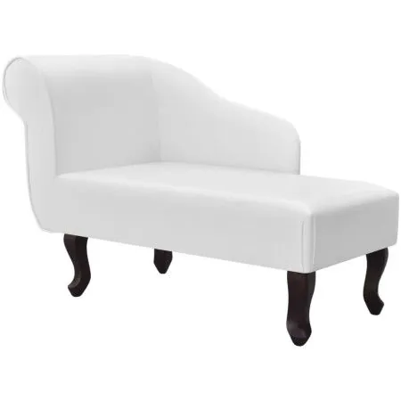 Diván de cuero sintético blanco de vidaXL, Divanes - Ref: Foro24-242405, Precio: 213,48 €, Descuento: %