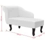 Diván de cuero sintético blanco de vidaXL, Divanes - Ref: Foro24-242405, Precio: 213,48 €, Descuento: %