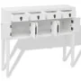 Aparador de estilo chino de madera maciza blanco de vidaXL, Aparadores - Ref: Foro24-242647, Precio: 188,09 €, Descuento: %