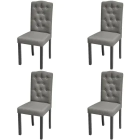 Drehbare Esszimmerstühle 4 Einheiten aus grauem Stoff von vidaXL, Essstühle - Ref: Foro24-242224, Preis: 242,93 €, Rabatt: %