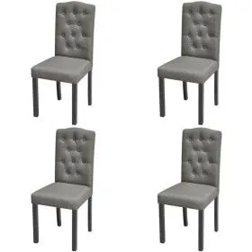 Sillas de comedor giratorias 4 unidades tela gris de vidaXL, Sillas de comedor - Ref: Foro24-242224, Precio: 242,92 €, Descue...