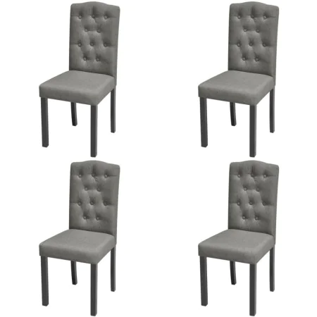 Drehbare Esszimmerstühle 4 Einheiten aus grauem Stoff von vidaXL, Essstühle - Ref: Foro24-242224, Preis: 246,85 €, Rabatt: %