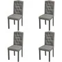 Swivel dining chairs 4 units gray fabric by vidaXL, dining chairs - Ref: Foro24-242224, Price: 242,93 €, Discount: %
