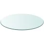 Round tempered glass table top 600 mm by vidaXL, Table tops - Ref: Foro24-243627, Price: 35,05 €, Discount: %
