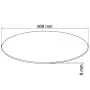 Round tempered glass table top 600 mm by vidaXL, Table tops - Ref: Foro24-243627, Price: 35,05 €, Discount: %