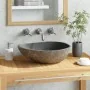 Oval river stone washbasin (37-46)x(29-36) cm by vidaXL, Sinks - Ref: Foro24-242667, Price: 91,15 €, Discount: %