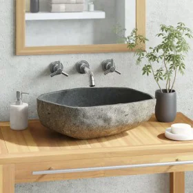Ovales Flusssteinwaschbecken 45-53 cm von vidaXL, Sinkt - Ref: Foro24-242668, Preis: 129,35 €, Rabatt: %