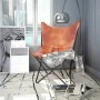 Silla Butterfly de cuero auténtico marrón de vidaXL, Sillones - Ref: Foro24-243728, Precio: 94,20 €, Descuento: %