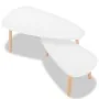 Couchtische 2 Einheiten aus massivem weißem Kiefernholz von vidaXL, Couchtisch - Ref: Foro24-244731, Preis: 99,10 €, Rabatt: %