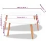 Couchtische 2 Einheiten aus massivem weißem Kiefernholz von vidaXL, Couchtisch - Ref: Foro24-244731, Preis: 99,10 €, Rabatt: %