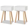 Bedside tables 2 pcs solid white pine wood 40x30x61 cm by vidaXL, Nightstands - Ref: Foro24-244740, Price: 96,05 €, Discount: %