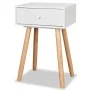 Bedside tables 2 pcs solid white pine wood 40x30x61 cm by vidaXL, Nightstands - Ref: Foro24-244740, Price: 96,05 €, Discount: %