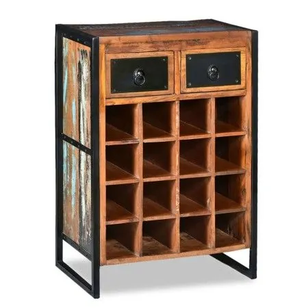 Botellero para 16 botellas madera maciza reciclada de vidaXL, Botelleros - Ref: Foro24-244831, Precio: 236,76 €, Descuento: %