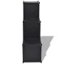 Cube shelf with 6 compartments in black by vidaXL, Shoe racks and shoe organizers - Ref: Foro24-244923, Price: 35,83 €, Disco...