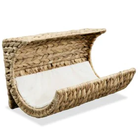 Cat bed with water hyacinth cushion 35x18x18 cm by vidaXL, Cat beds - Ref: Foro24-245496, Price: 38,07 €, Discount: %