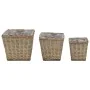 Wicker flower bed with PE lining 3 units by vidaXL, Pots and planters - Ref: Foro24-246833, Price: 44,10 €, Discount: %