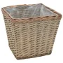 Wicker flower bed with PE lining 3 units by vidaXL, Pots and planters - Ref: Foro24-246833, Price: 44,10 €, Discount: %