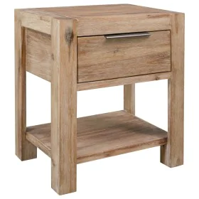 Nachttisch mit Schublade aus massivem Akazienholz 40x30x48 cm von vidaXL, Nachttische - Ref: Foro24-245683, Preis: 60,91 €, R...