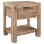 Bedside table with drawer solid acacia wood 40x30x48 cm by vidaXL, Nightstands - Ref: Foro24-245683, Price: 60,91 €, Discount: %
