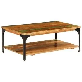 Coffee table with shelf solid recycled wood 100x60x35 cm by vidaXL, Coffee table - Ref: Foro24-247324, Price: 109,37 €, Disco...