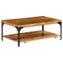 Coffee table with shelf solid recycled wood 100x60x35 cm by vidaXL, Coffee table - Ref: Foro24-247324, Price: 109,37 €, Disco...