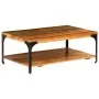 Coffee table with shelf solid recycled wood 100x60x35 cm by vidaXL, Coffee table - Ref: Foro24-247324, Price: 109,37 €, Disco...