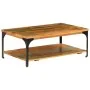Couchtisch mit Ablage aus massivem Recyclingholz 100x60x35 cm von vidaXL, Couchtisch - Ref: Foro24-247324, Preis: 109,36 €, R...