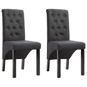 Esszimmerstühle 2 Einheiten dunkelgrauer Stoff von vidaXL, Essstühle - Ref: Foro24-248986, Preis: 196,19 €, Rabatt: %