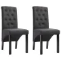 Esszimmerstühle 2 Einheiten dunkelgrauer Stoff von vidaXL, Essstühle - Ref: Foro24-248986, Preis: 183,93 €, Rabatt: %