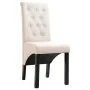 Sillas de comedor 2 unidades tela color crema de vidaXL, Sillas de comedor - Ref: Foro24-248987, Precio: 191,33 €, Descuento: %